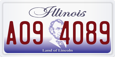 IL license plate A094089