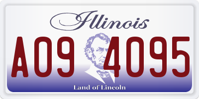 IL license plate A094095