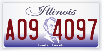 IL license plate A094097