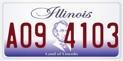 IL license plate A094103