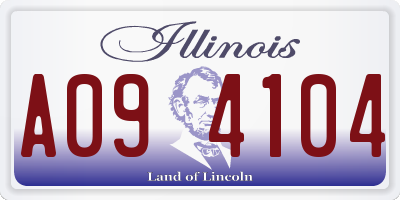 IL license plate A094104
