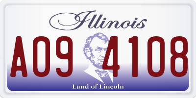 IL license plate A094108