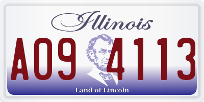 IL license plate A094113