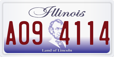 IL license plate A094114