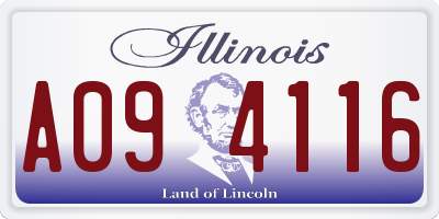 IL license plate A094116