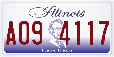 IL license plate A094117