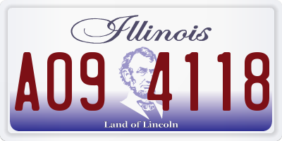 IL license plate A094118