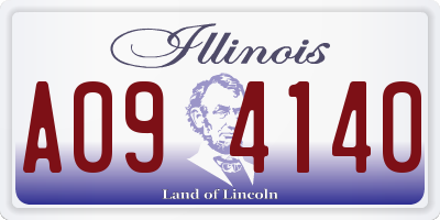 IL license plate A094140