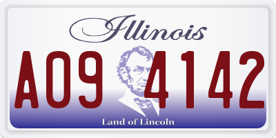 IL license plate A094142