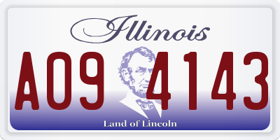 IL license plate A094143