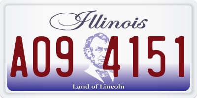 IL license plate A094151