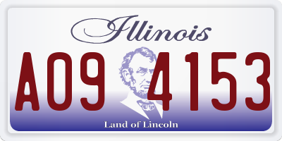 IL license plate A094153