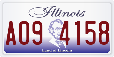 IL license plate A094158