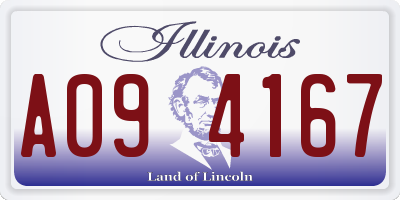 IL license plate A094167