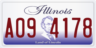 IL license plate A094178