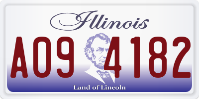 IL license plate A094182