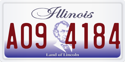 IL license plate A094184