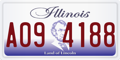 IL license plate A094188