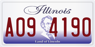 IL license plate A094190