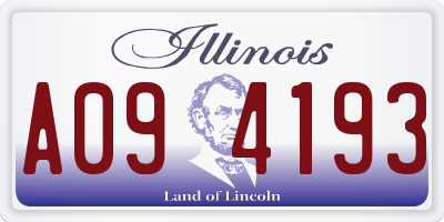 IL license plate A094193