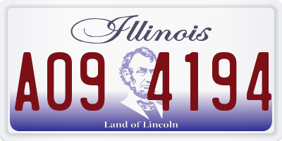 IL license plate A094194