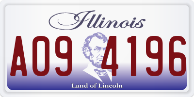 IL license plate A094196