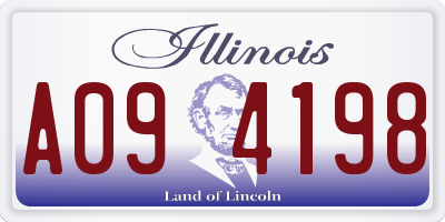 IL license plate A094198
