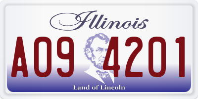 IL license plate A094201