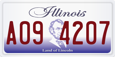 IL license plate A094207