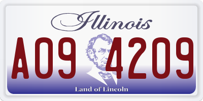 IL license plate A094209