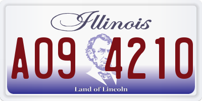 IL license plate A094210