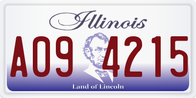 IL license plate A094215