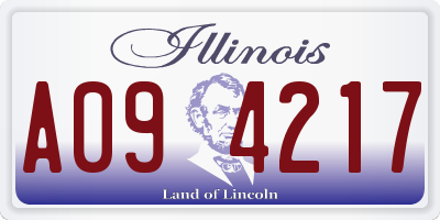 IL license plate A094217