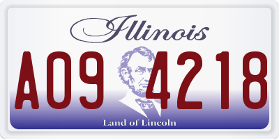 IL license plate A094218