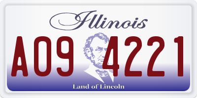 IL license plate A094221