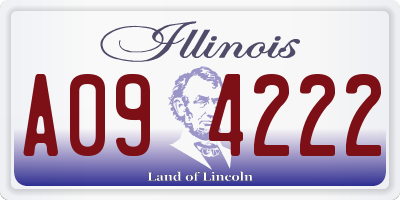IL license plate A094222