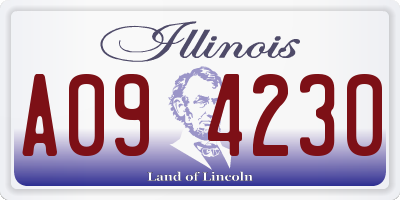 IL license plate A094230