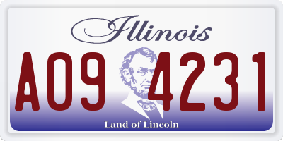 IL license plate A094231