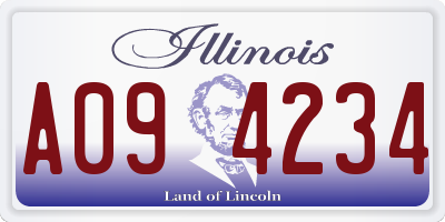 IL license plate A094234