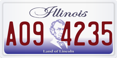 IL license plate A094235