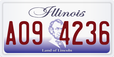 IL license plate A094236