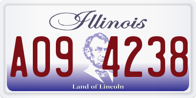 IL license plate A094238
