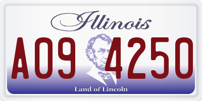 IL license plate A094250
