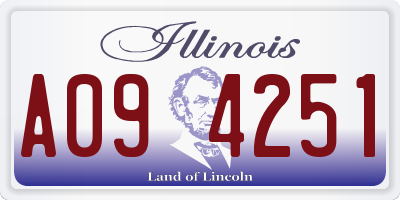 IL license plate A094251