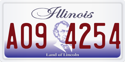 IL license plate A094254