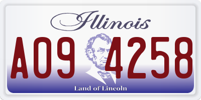 IL license plate A094258
