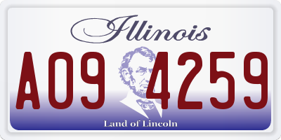 IL license plate A094259