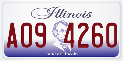 IL license plate A094260