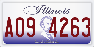 IL license plate A094263