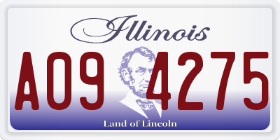 IL license plate A094275